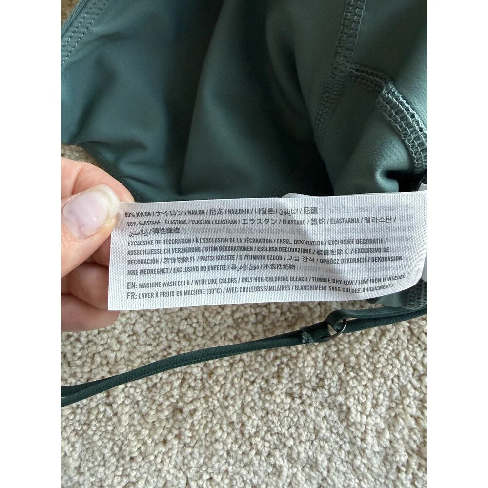 Abercrombie & Fitch Mini Dress Green Built In Romper Strappy Women’s M - Picture 4 of 7